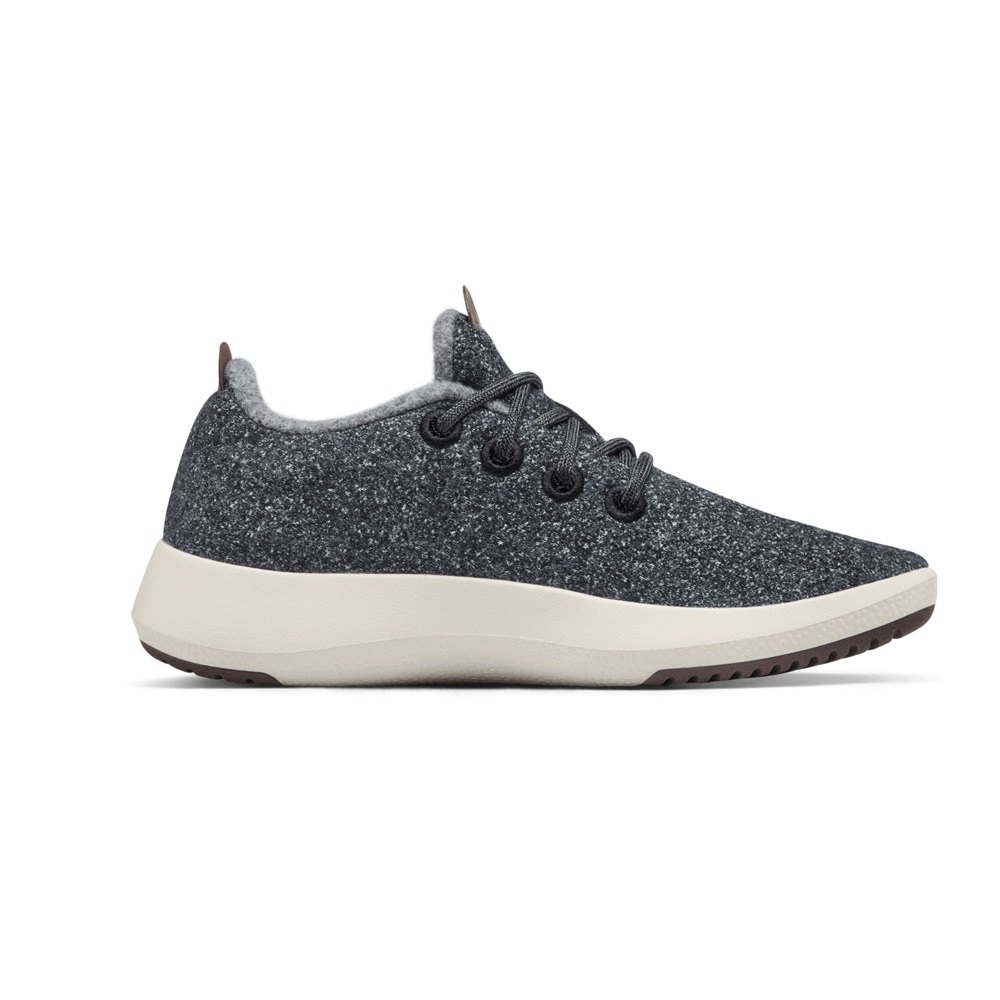 Allbirds Men\'s Wool Runner Mizzles - Sneakers Dark Grey - TUM461320